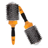 Global Keratin GKhair Thermal Round Hair Brush (53mm) with Natural Bristles for Blow Drying, Styling, Curling, Straightening | Adds Hair Volume & Shine, Ceramic Ionic Hairbrush