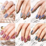 BORN PRETTY Without Lamp Cure Holographic Dipping Nail Powder Natural Dry Nail Art Decoration Manicuring 10PCS