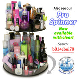 4 TUBE SPINNER Black Plastic Makeup and Cosmetic Organizer with 4 Tube Holder that Spins