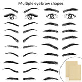 6 Pieces Eyebrow Tattoo Skin Practice Microblading Practice Skin Tattoo Skin Practice Sheet No Ink Needed Practice Skin Double Sided Practice Skin for Tattoo Eyebrow Beginner Salon (White)