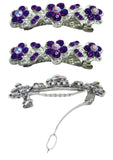 Dz Pack 12 Count Bella Hair Barrettes Medium/Small Hair Clips French Clip Clasp U86250-1338-D1