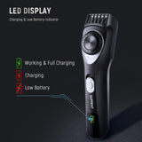 Beard Trimmer SUPRENT Adjustable Beard Trimmer, All-in-one Beard Trimmer for Men with Li-ion Battery, Fast Charge, Long-Lasting Use, 19 Built-in Precise Lengths, USB Charging, Nose Hair Trimmer