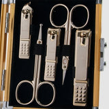 World No. 1. Three Seven (777) Premium Quality Gift Travel Manicure Grooming Kit Nail Clipper Set (11 Pcs, 16000SVG) Made in Korea, Since 1975. (1)