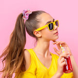 30 Pieces Metallic Scrunchies Shiny Elastic Hair Bands Scrunchy Gradient Mermaid Colors Hair Ties Ropes for Women Girls Hair, 10 Colors 2 Sides in Different Color