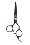 ShearsDirect Japanese 440c Stainless Titanium Shear with Offset Handle, Black, 5.5 Inch