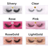 20pcs Regular Slide (Silver Background) Eyelash Case for Strip False Eyelashes