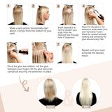 Moresoo Keratin Hair Extensions 18 Inch U Tip Hair Extensions Real Hair Pre Bonded Extensions Remy Soft Hair Color #1B Off Black Keratin Utip Extensions 100% Real Human Hair Extensions 50s 50g