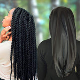 100% Mulberry Silk Hair Wrap 40 momme 3 sizes to choose from, 15", 18", or 25"XLong Luxury Sleep Bonnet Cap for Natural Hair & Long Braids by Scarlett Rain (XLong)