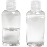 2 oz Plastic Bottles (24 ct) Empty Bottles or Travel Bottles for Toiletries – 2oz Liquid/Gel Bottle Container – Small Travel Squeeze Bottle with Flip Top for Clean Hands (24 Count)
