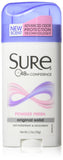 Sure Original Solid Anti Perspirant and Deodorant, Powder Scent, 2.7-Ounces (Pack of 6)