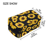 Sunflower Makeup Bag Ladies Cosmetic Bag Travel Makeup Brush Bag for Women