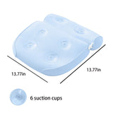 Mesh Spa Bath Pillow for Bathtub, Luxury Bath Pillows for Tub Head Neck Shoulder Support Bath Accessories with 6 Powerful Suction Cups