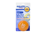 Equate Sport Lotion and Equate Ultra Spectrum Clear Zinc Sunscreen For Face & Lips, SPF 50