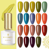 BORN PRETTY Gel Nail Polish Kit Pure Series Color UV LED Lamp Required Soak Off UV Gel Nail Varnish 6ML 19 Bottles