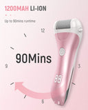SUPRENT Electric Callus Remover for Feet, Rechargeable & IPX7 Waterproof Foot Callus Remover with 3 Roller Heads, Professional Feet Care for Dead, Hard Cracked Dry Skin