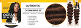 8 Packs AU-THEN-TIC Authentic Ocean Wave 20 Inches Crochet Braids Deep Ripple Body Wave Braids Synthetic Hair Extensions Kanekalon Fiber, Free Gift (8-PACK, P1B/33)