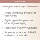 Crepe Erase – Anti Aging Hand Repair Treatment – TruFirm Complex – 3-Pack Set – Fragrance Free – Travel Size/3 Ounces Each