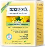 Dickinson’s Original Witch Hazel Refreshingly Clean Towelettes 20 Ea (4 Pack)