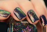 ILNP Electric Carnival (H) - Red, Pink, Gold, Green Holographic Ultra Chrome Color Shifting Flakie Nail Polish