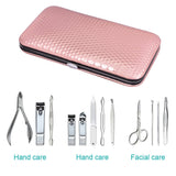 Nail Clippers Set-Stainless Steel Nail Care Kits,Professional Fingernail Clippers Manicure Pedicure Grooming Tools Set with Travel Case