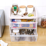 IMPR3·TREE 3 Drawer Storage Rack Cosmetic Case Organizer Artist Makeup Brushes Toiletry Jewelry Digital Accessories File