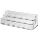byAlegory Acrylic Tiered Lipstick Makeup Organizer 3 Open Tiers for Cosmetic Lip Product Vanity Space Storage Refillable Cosmetic Container - Clear