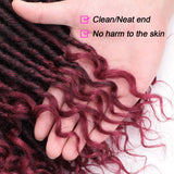 20Inch Goddess Faux Locs Crochet Hair with Curly Ends 6Packs/Lot Goddess Locs Pre Looped Synthetic Hair Extensions for Women(1B-Bug#)