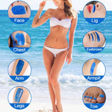 Wax Warmer Hair Removal, Oakeer Waxing Kit Painless Hair Removal for Women Men with 5 Bags Hard Wax(1.1lb/17.6oz)