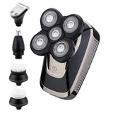 Belita Amy Bald Head Shaver Electric Razor for Men,5 in 1 Wet And Dry Quick USB Rechargeable electric shaver Grooming Kit for Men With Beard Trimmer Nose Hair Trimmer Hair Clippers Facial Brush