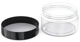 4oz Container with Lids 50 Pack Clear Plastic Round Storage Jars Wide-Mouth Plastic Containers Jars with Lids for Storage Liquid and Solid Products