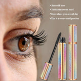 2 Packs FIGHTART 4D Silk Fiber Lash Mascara,Natural Waterproof Smudge-proof Mascara,Natural Thickening Lengthening Mascara No Clumping, No Smudging Lasting All Day