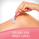 Skintimate Coconut Delight Scented 3 Blade Disposable Razor For Women, 4 Count (Pack of 3)