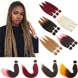 SEGO Pre Stretched Braiding Hair Extensions Easy Braid Professional Itch Free Hot Water Setting Synthetic Fiber Corchet 26 Inch Yaki Texture Braid Twist Hair 6 packs 540g 27#