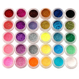 Anladia 30 Colors Eyeshadow Makeup Nail Art Pigment Glitter Dust Powder Set