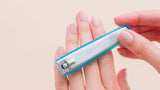 Nippes Stainless Steel Nail Clipper Manicure Set for Fingernails, Toenails, and Cosmetics - Quality Handmade in Solingen Germany - Professional Grade - Ergonomic Hand Grip & Nail Catcher [2 Pack] BLUE