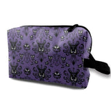 MSGUIDE Makeup Bag, Portable Haunted Mansion Cosmetic bag Roomy Travel Toiletry Pouch Organizer for Women Girls Gifts
