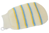 Bass Brushes | Esthetician Grade Bath & Body Mitt   |   Premium Nylon   |   High Density Fibers   |   Cream Striped Finish  |   Model 1140