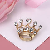 ULTNICE 12pcs Tiara Crown Brooch Pin Wedding Party Pageant Brooch