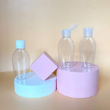 TRENDBOX 72 Pack 50ml Plastic Empty Bottles with Flip Cap Travel Containers Travel Size Bottles with Flip Cap for Shampoo, Liquid Body Soap, Toner, Lotion, Cream