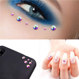 36Pcs Nail Art Decoration Kit, Nail Rhinestones Set Multi-size Jewels Metal Nail Rivets Studs Colorful Nail Art Supplies, Nail Art Striping Tape & Striping Roller Box