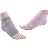 Nado Care Moisturizing Socks Lotion Gel for Dry Cracked Heels - Spa Gel Socks Humectant Moisturizer Heel Balm Foot Treatment Care Heel Softener Compression Cotton - 4 Pair