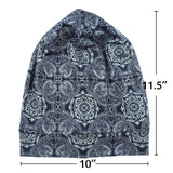 FocusCare Satin Lined Sleeping Cap for Women with Curly Hair