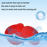 Silicone Wax Pot Replacement for Wax Warmer, Wax Machine 500ml Removable Silicone Pot for Hair Remover Machine Waxing Accessory (Red-3 Pieces)