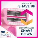 Schick Intuition F.a.b. Razor for Women with 1 Handle and 3 Razor Blade Refills