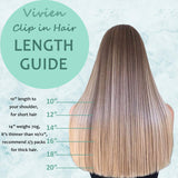 Vivien Clip in Human Hair Extensions 14 inch, Silky Straight Platinum Blonde Human Hair Extensions Clip in, Remy Hair Extensions Clip in Human Hair 7Pcs