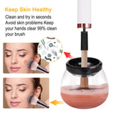 DOTSOG Premium Electric Professional Makeup Brush Cleaner Fast Washing and Drying Automatic Make up Brushes Cleaning Makeup Brush Tools and Machine