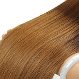 BLACKMOON HAIR 16 16 16 Inch Brazilian Virgin Ombre Hair Silky Straight Hair 3 Bundles Weaves Unprocessed Virgin Human Hair Extensions T1B/4/30
