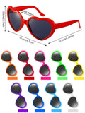 18 Pieces Party Short Bob Wigs and Sunglasses Sets, Neon Bob Wig Sunglasses Pack Colorful Party Cosplay Wig Daily Party Hairpieces for Neon Party Favors Halloween and Decorations