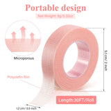 12 Rolls Eyelash Extension Tape Adhesive Breathable Microporous Fabric Tape Eyelash Grafting Tape Makeup Lash Tape for Taping Eyelid Sticker DIY, 0.5 Inch x 10 Yards, Pink