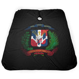 Coat Of Arms Of Dominican Republic Salon Hair Cutting Cape Cloth Barber Hairdressing Wrap Haircut Apron Cloth Styling Accessory For Unisex